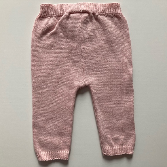 Mayoral baby pink knit pants, size 0-1 months - Picture 4 of 5